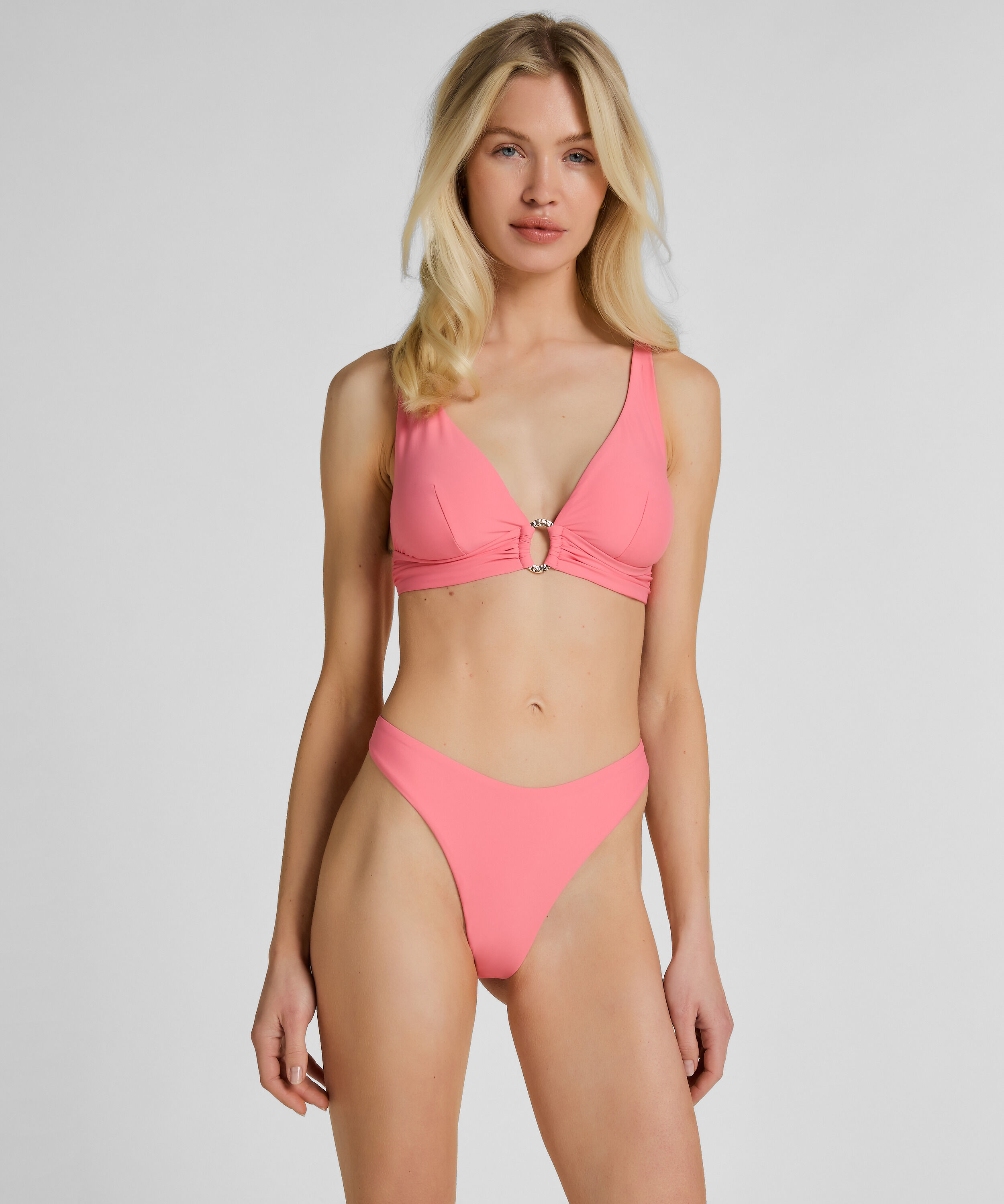 Highleg Bikinibottom Luxe, Rosa