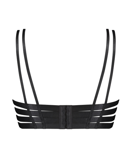 Athena ovadderad behå med bygel, Svart