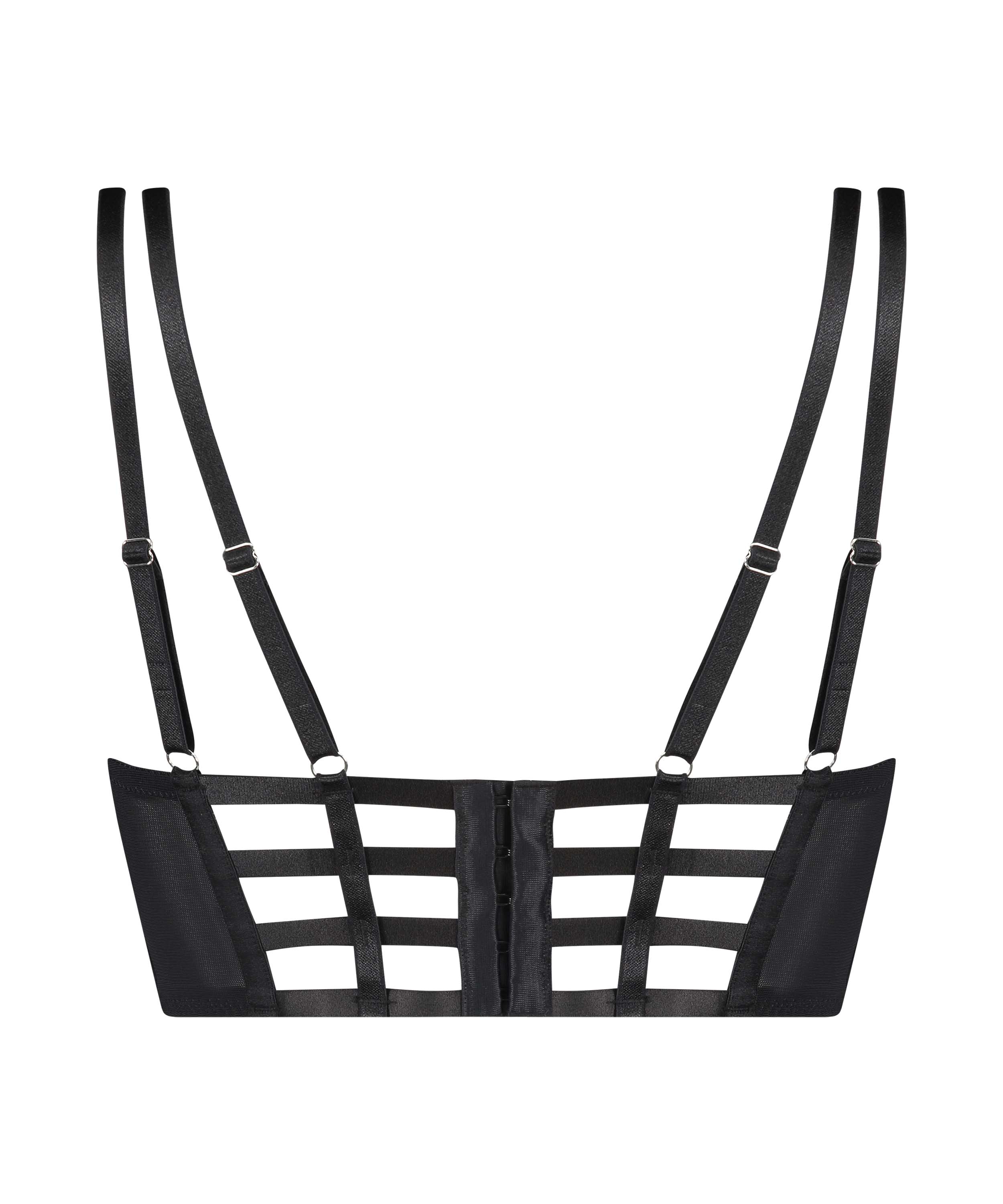 Oceana formpressad longline-bh med bygel Rebecca Mir, Svart, main