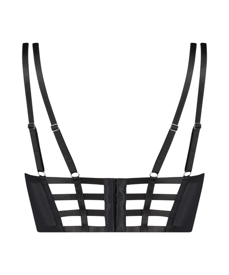 Oceana formpressad longline-bh med bygel Rebecca Mir, Svart