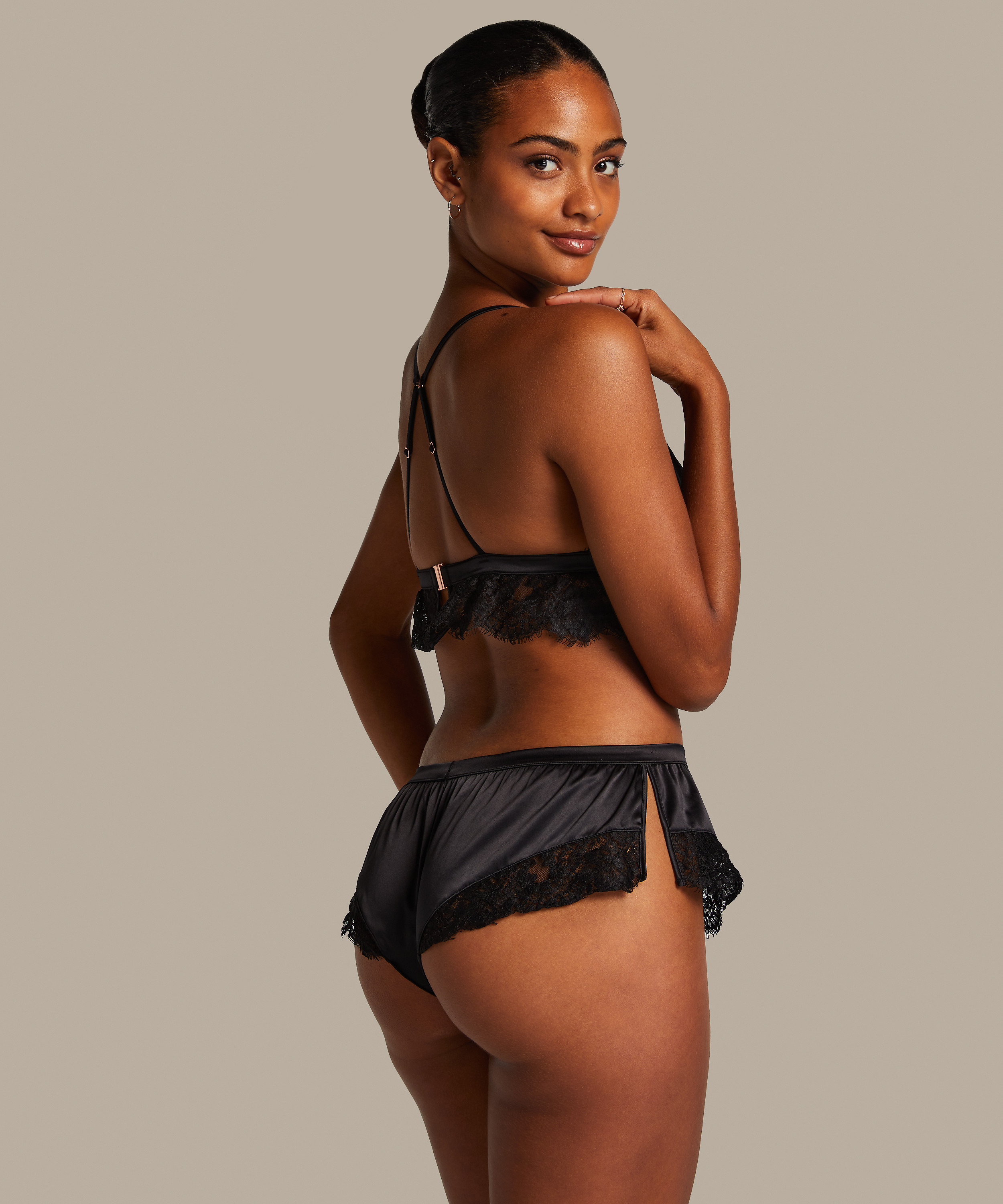 Slip Lace Valerie, Svart, main