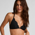 Triangle-bralette Whitney, Svart