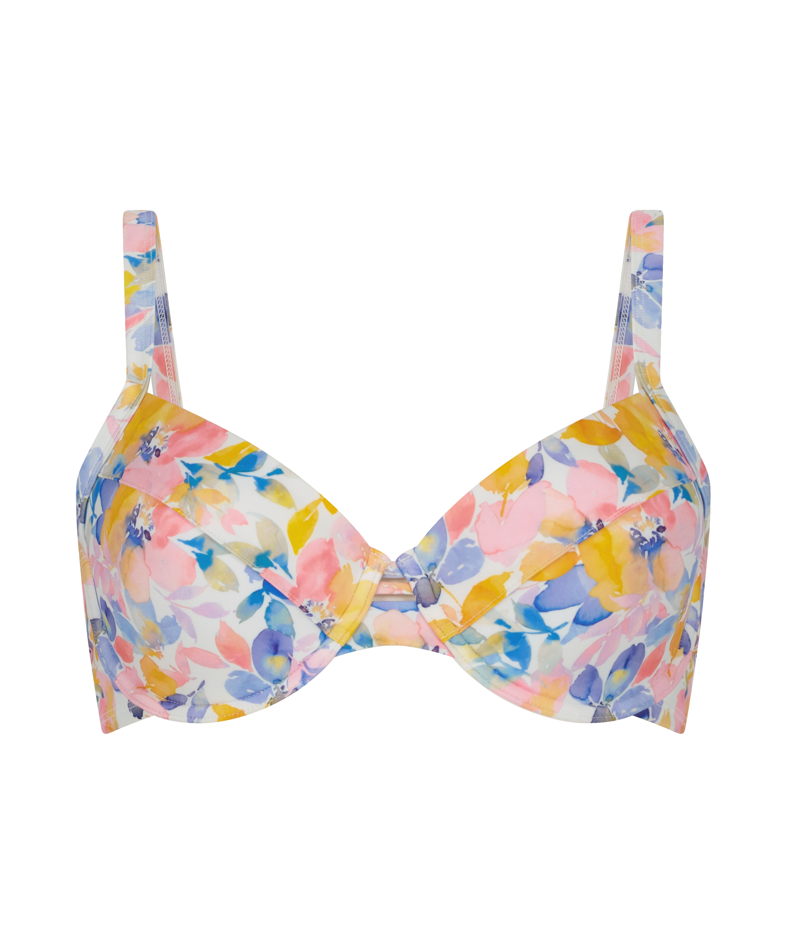 Vadderad bikini&ouml;verdel med bygel Palma, Vit, main