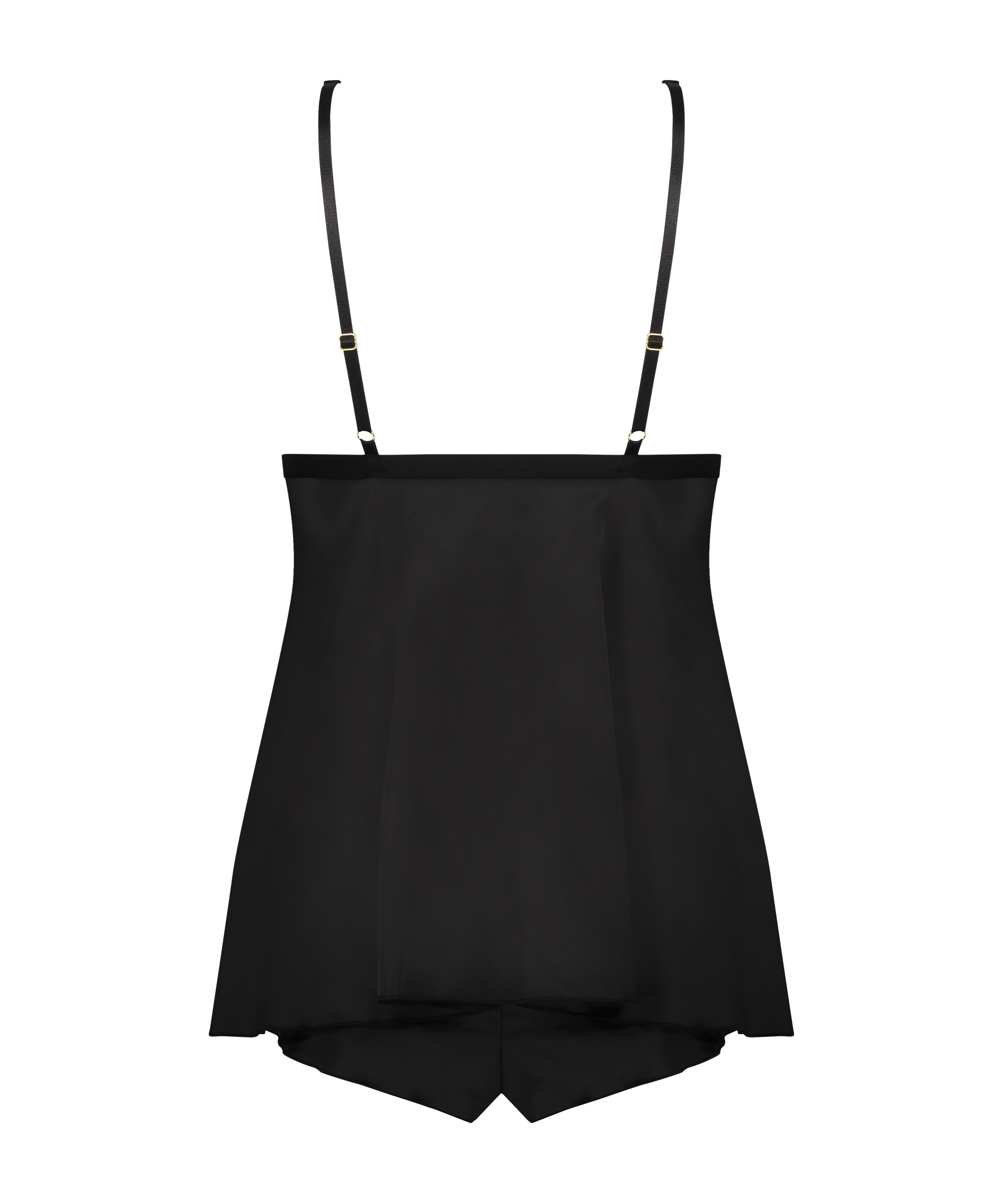 Babydoll Satin Mariah, Svart, main