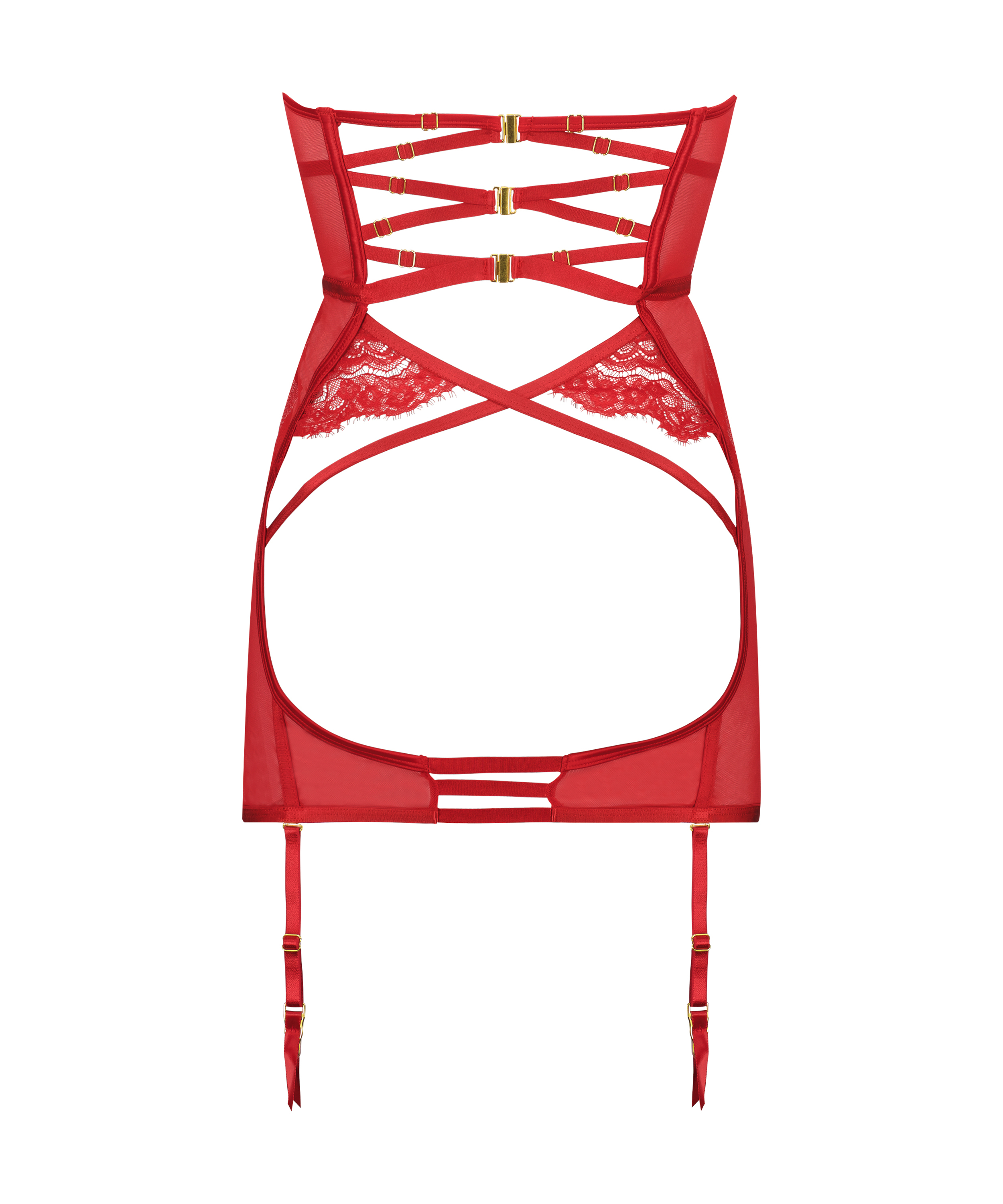 Seraphina icke-formpressad slipklänning med bygel-bh, röd, main
