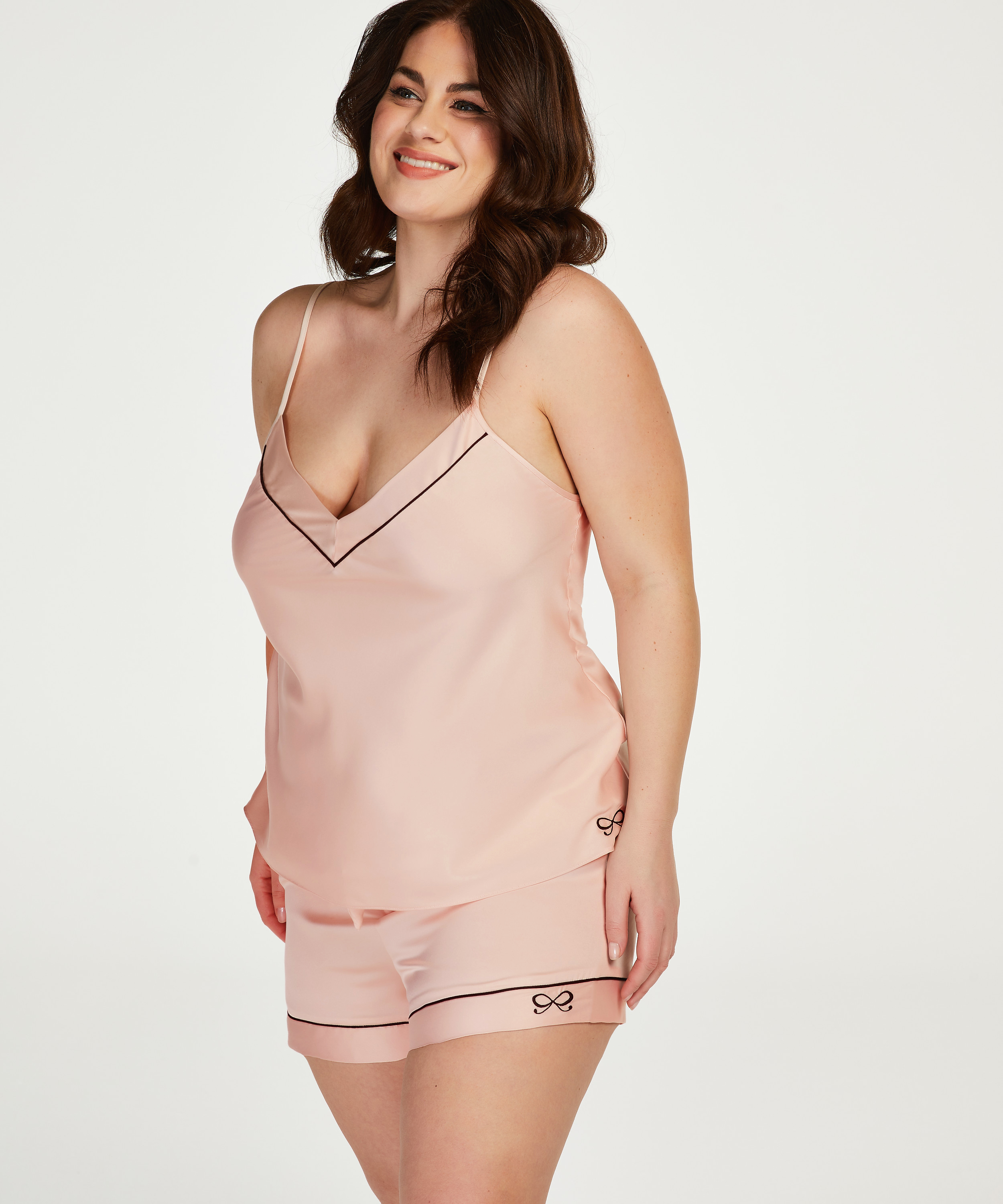 Linne Satin Bow, Rosa, main