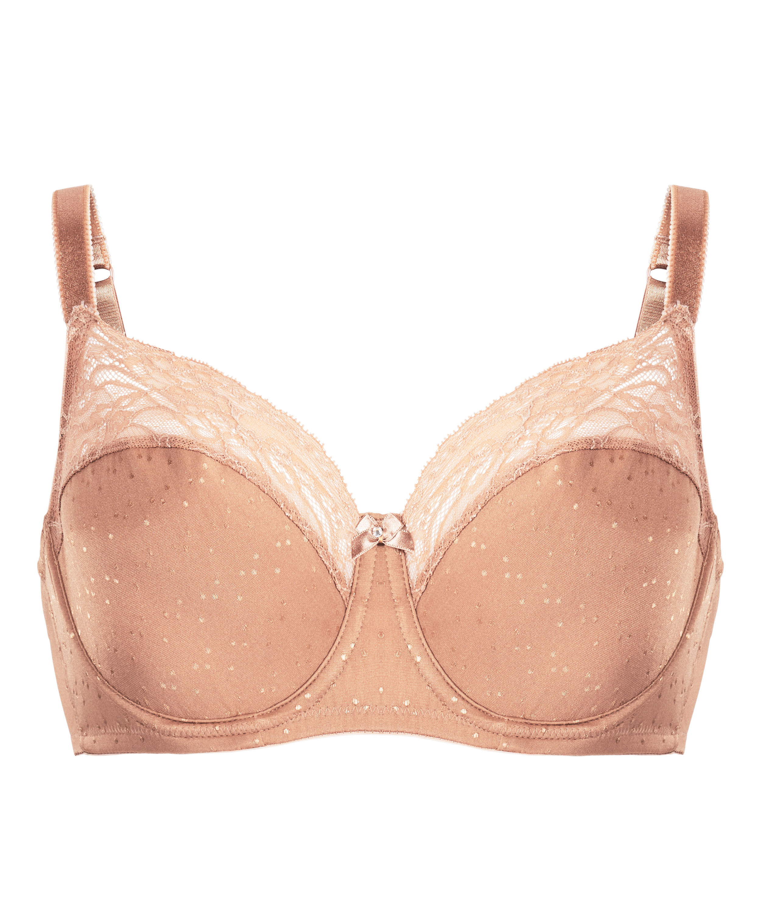 Icke formpressad bygel-bh Sophie, Brun, main