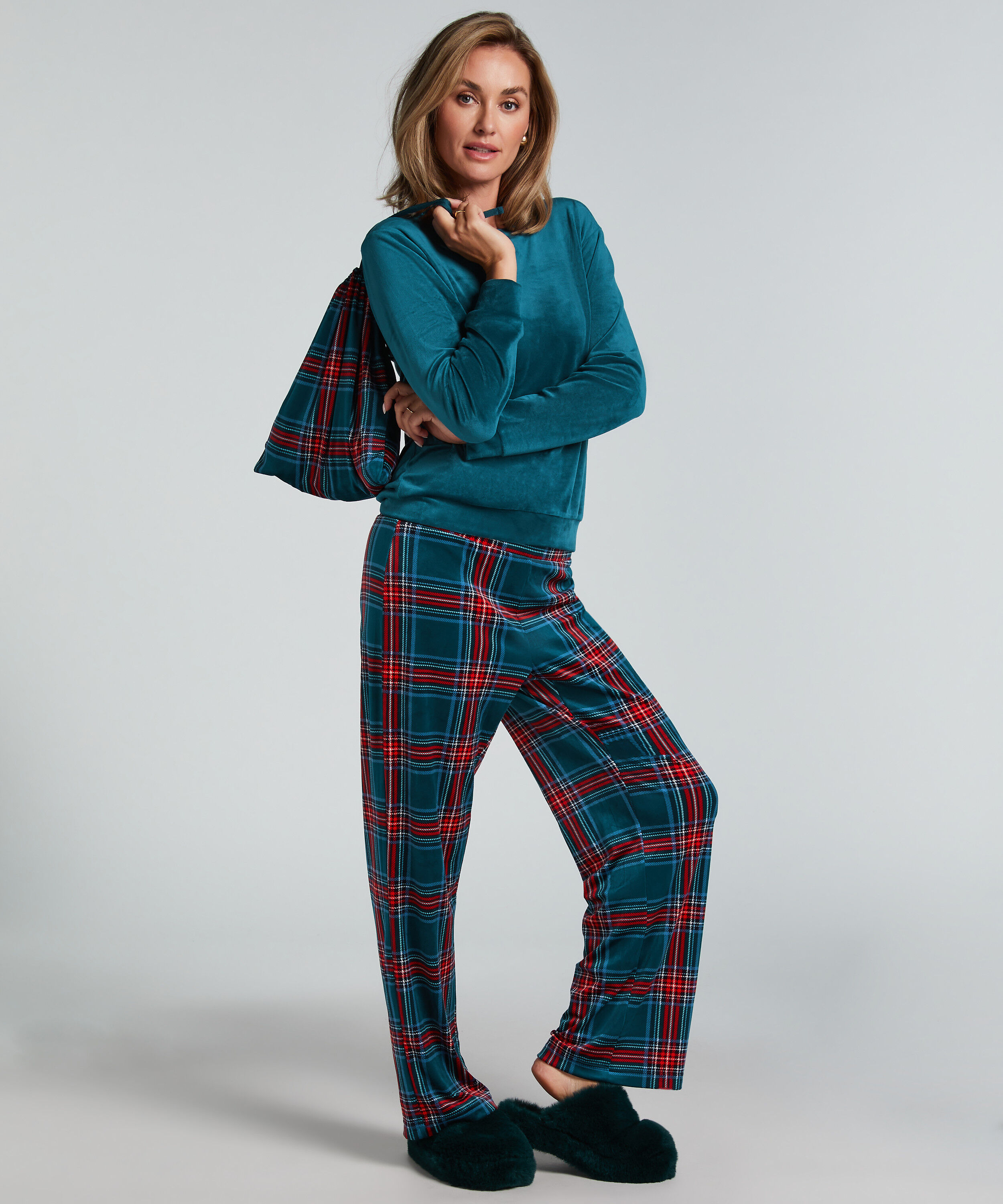 Pyjamaset med väska, Blå