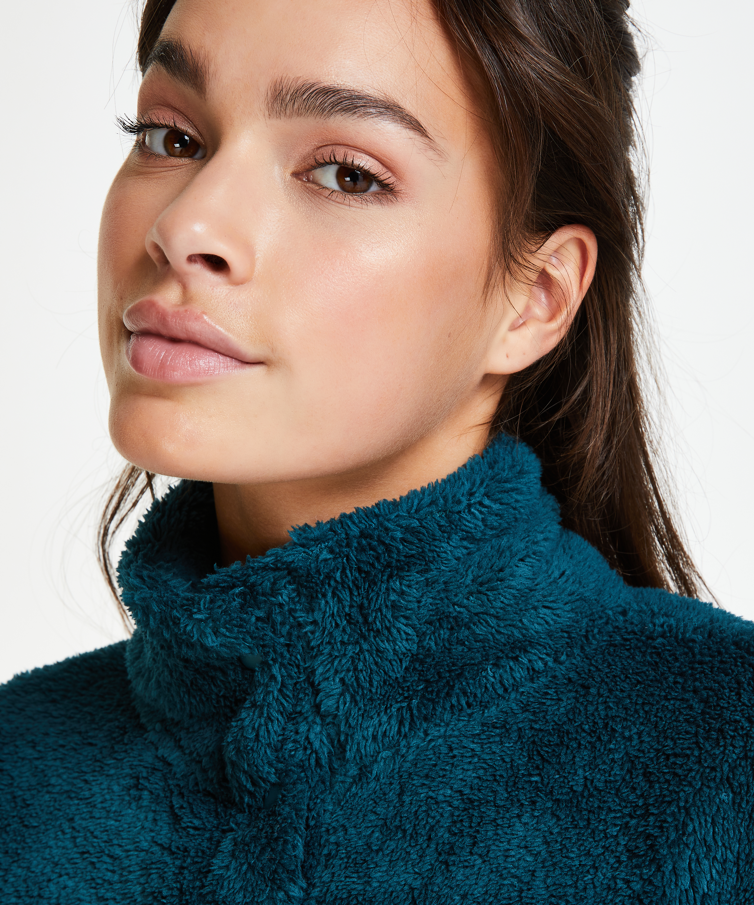 Mysig topp i fleece, Bl&aring;, main