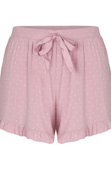 Hunkemöller Jersy-shorts med volanger Rosa