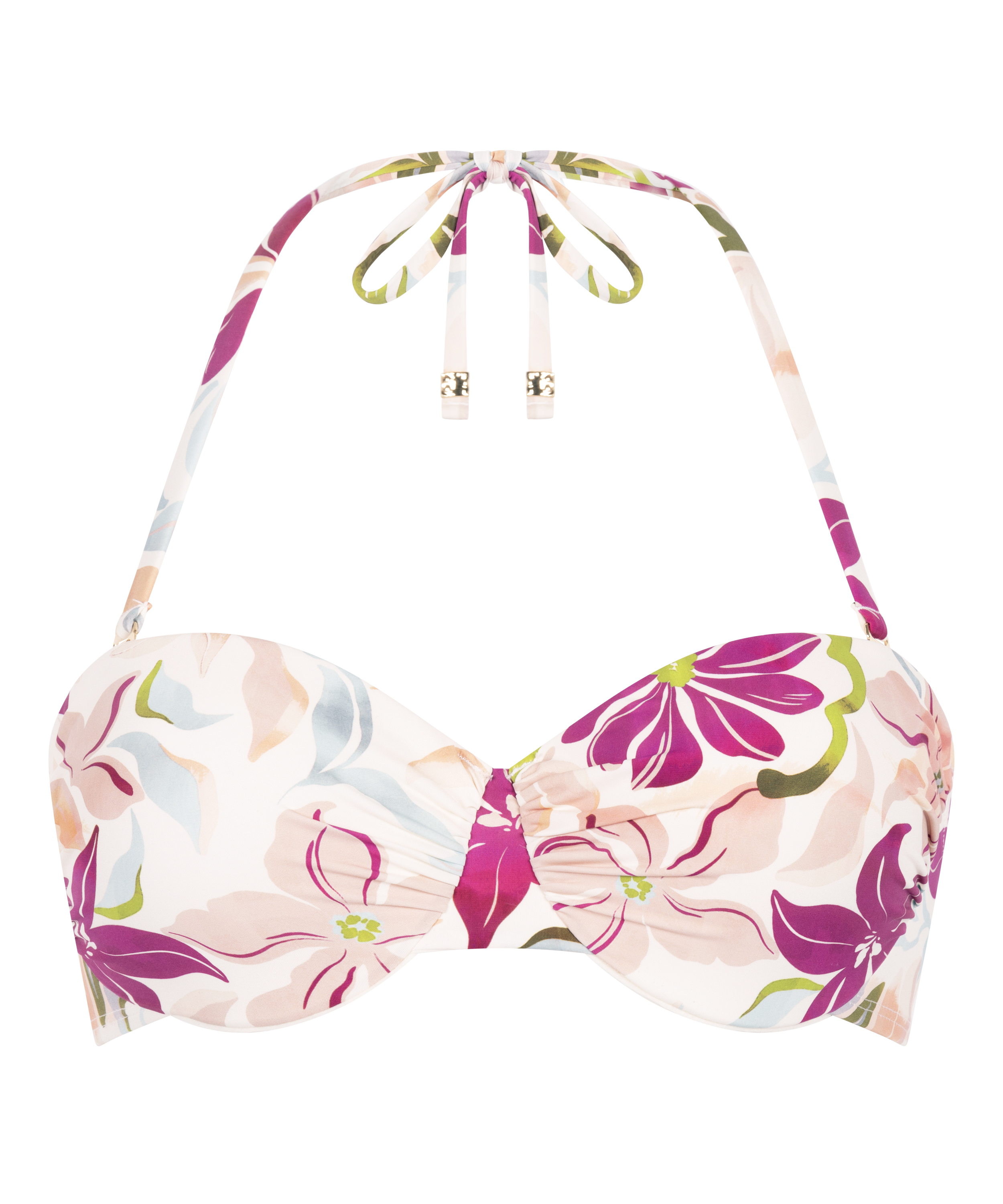 Formpressad bikiniöverdel med bygel Ayanna, Vit, main