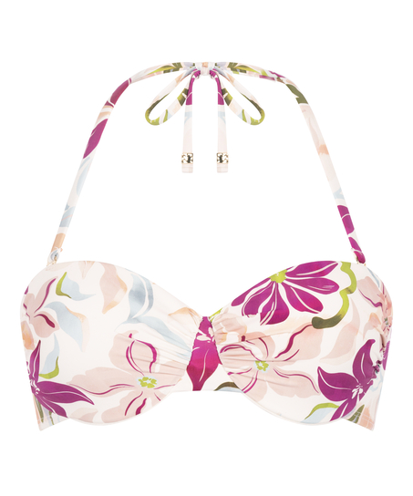 Formpressad bikiniöverdel med bygel Ayanna, Vit