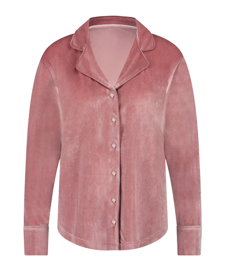 Långärmad jacka i vellor, Lila