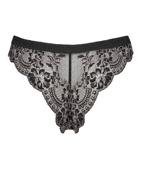 Yvo högt skuren braziliantrosa, Svart