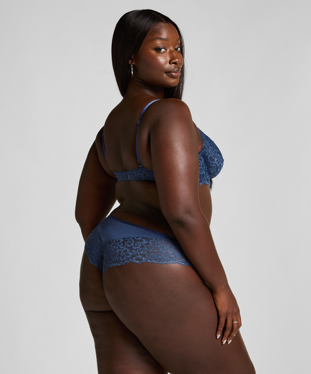 Icke formpressad bygel-bh Marine, Blå