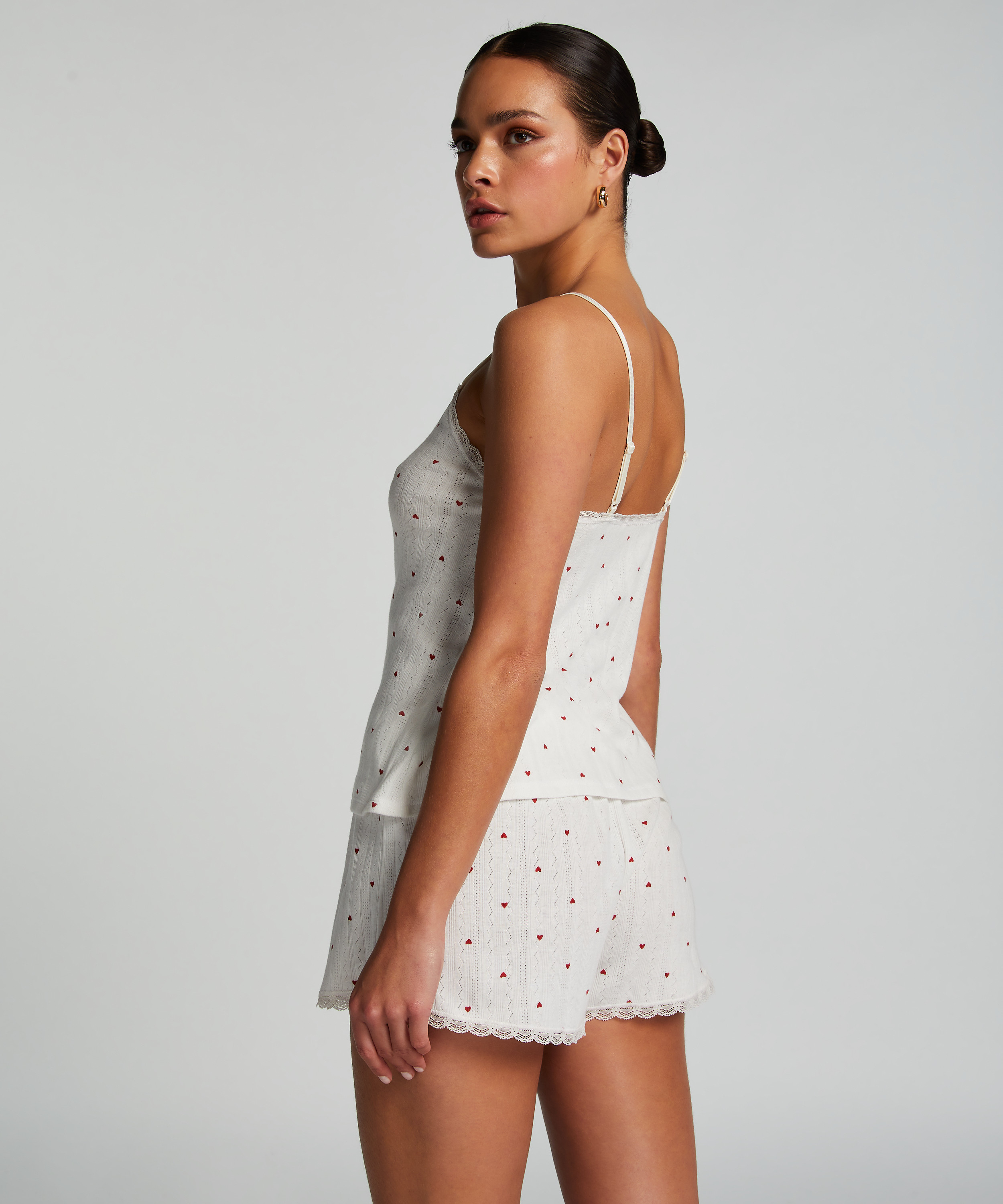 Linne Cami Lace, Vit, main