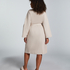 Morgonrock Waffle, Beige