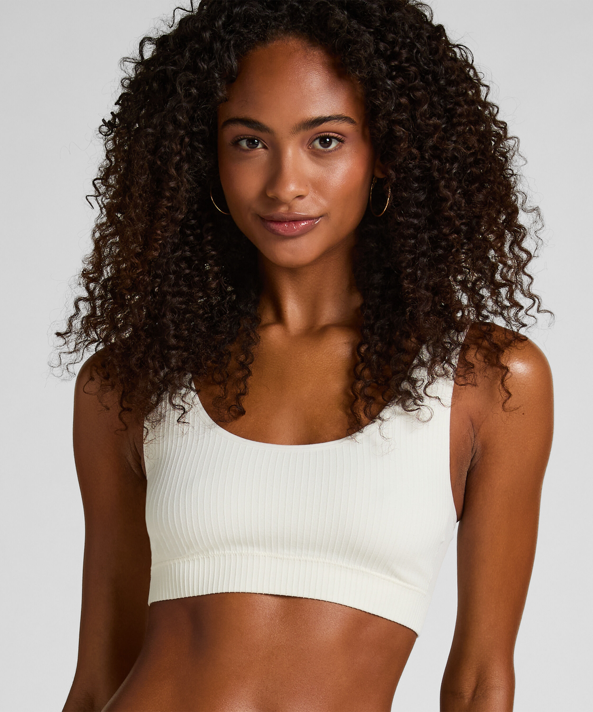 Bralette Scoop Dianne, Vit
