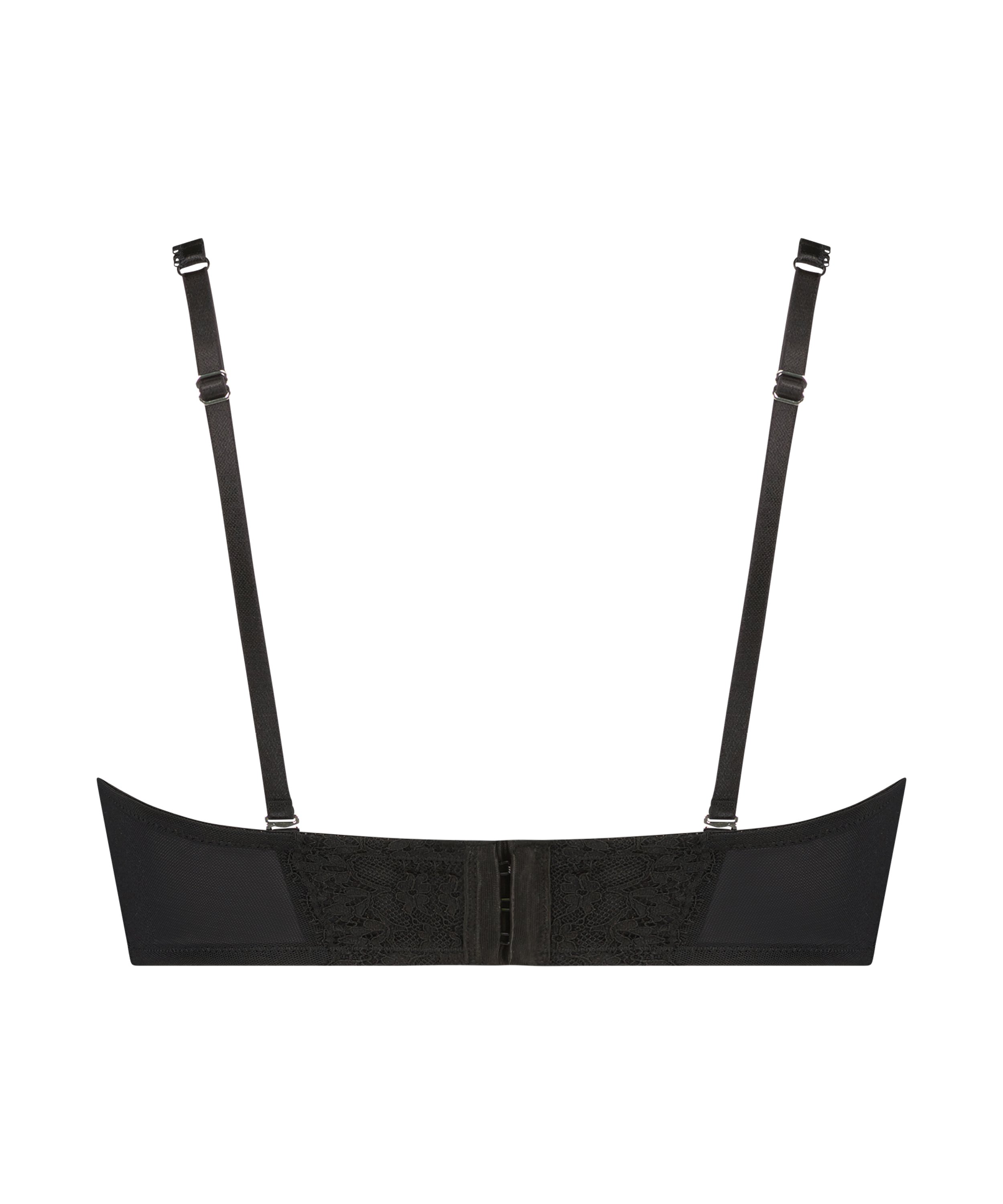 Formpressad axelbandslös bygel-bh Daisy, Svart, main
