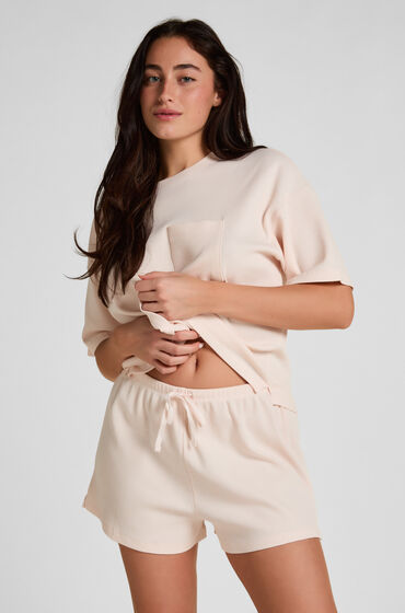 Hunkemöller Short Waffle Rosa