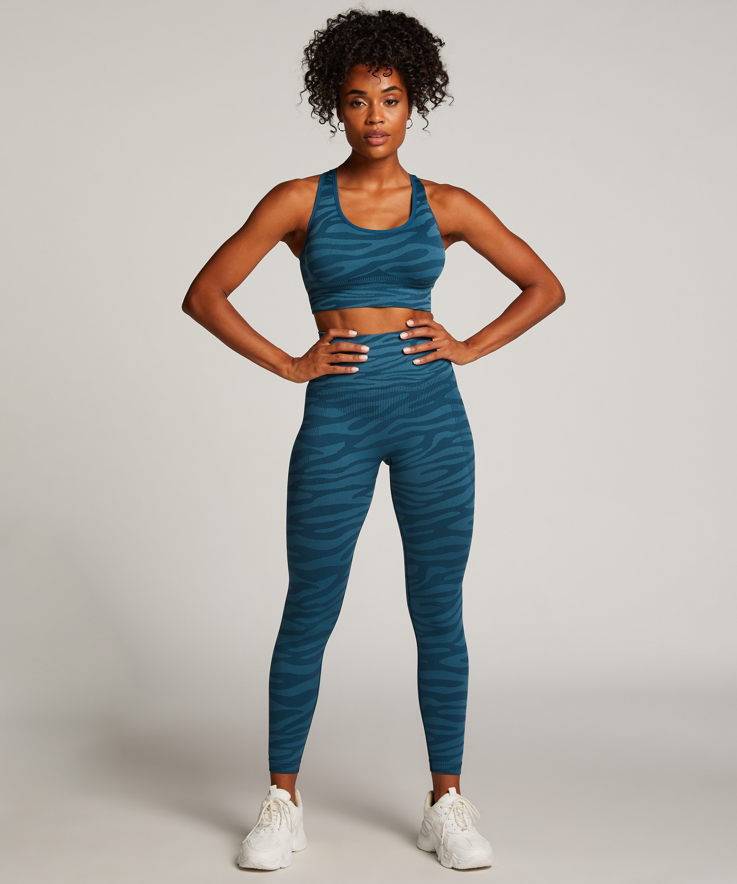 HKMX sömlös sport-bh, Blå, main