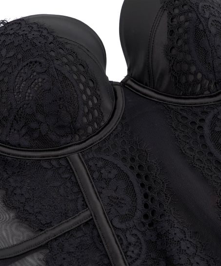 Bustier Veronica, Svart