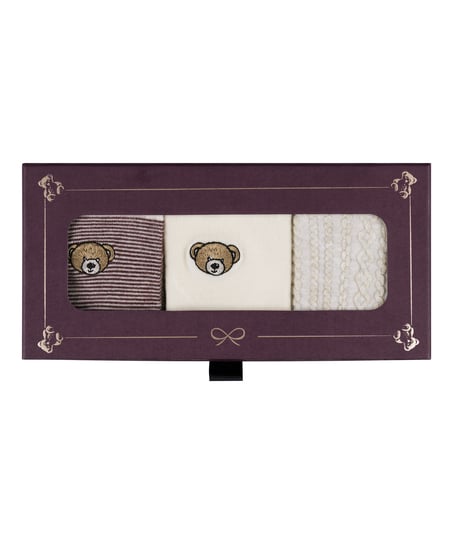 3 par strumpor Giftpack, Vit