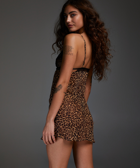 Holly underklänning av chiffong, Svart