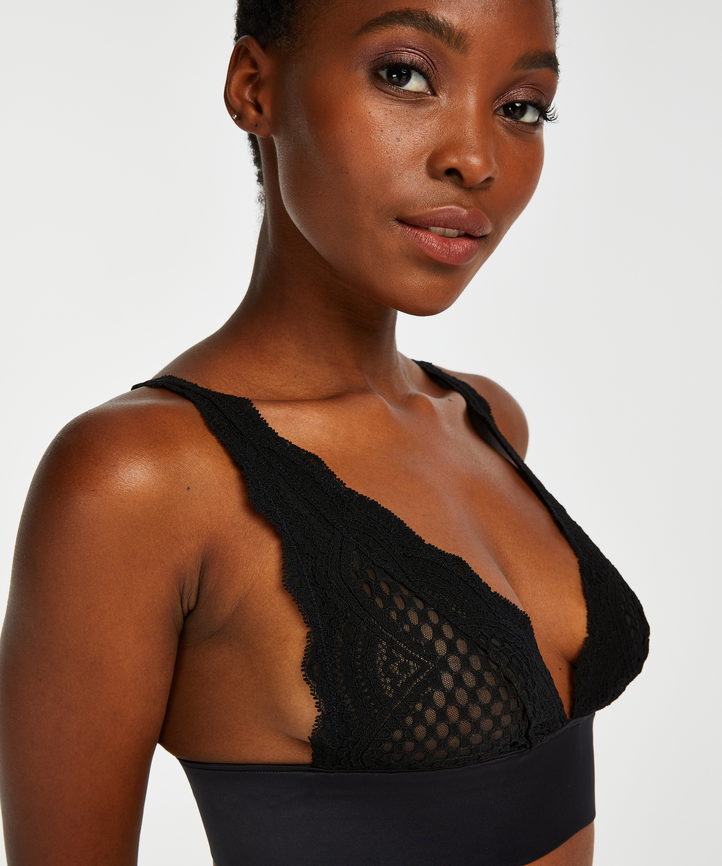 Bralette Duckie, Svart, main