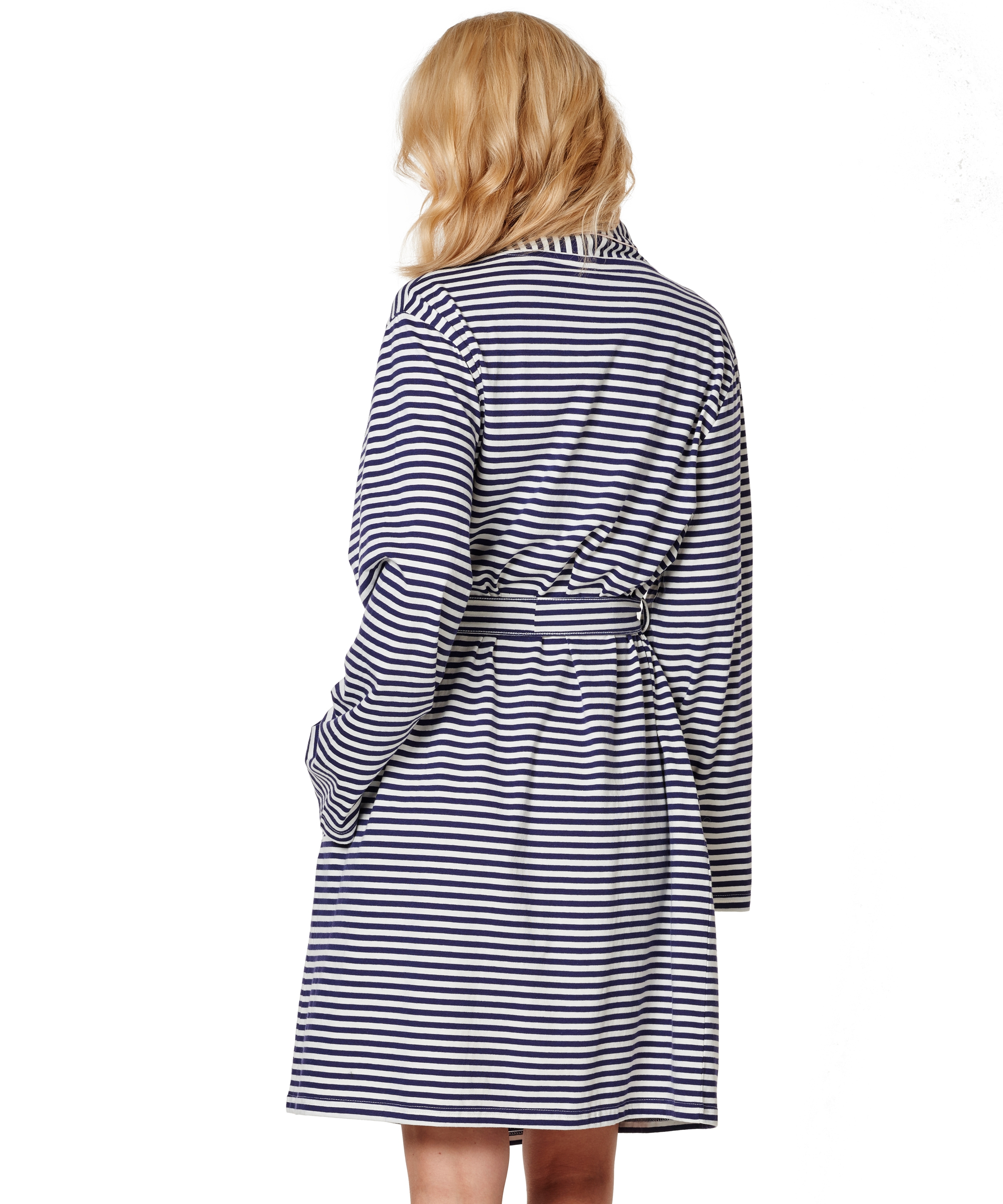 Bathrobe Jersey Robe, blå, main