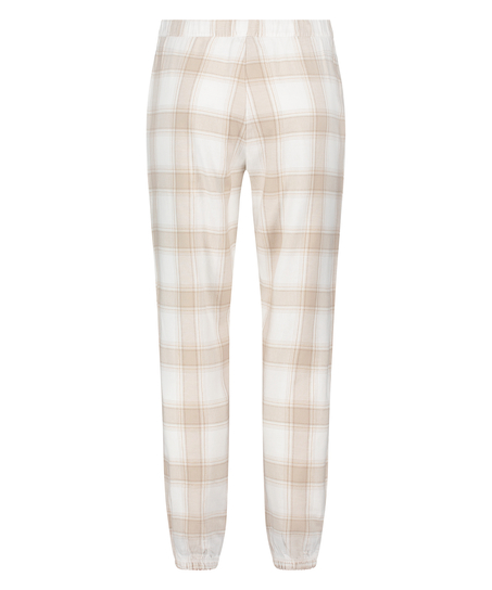 Pyjamasbyxori flanell, Beige