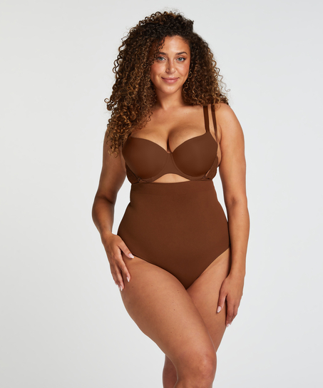 S&ouml;ml&ouml;s f&ouml;rb&auml;ttrande stringtrosa med h&ouml;g midja, R&ouml;d