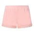 Velour- och spetsshort, Rosa