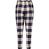 Pyjamasbyxa Twill Check Cuff, bl&aring;