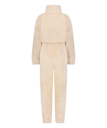 Onesie-fleece, Beige