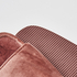 Fake fur velour slippers, Rosa
