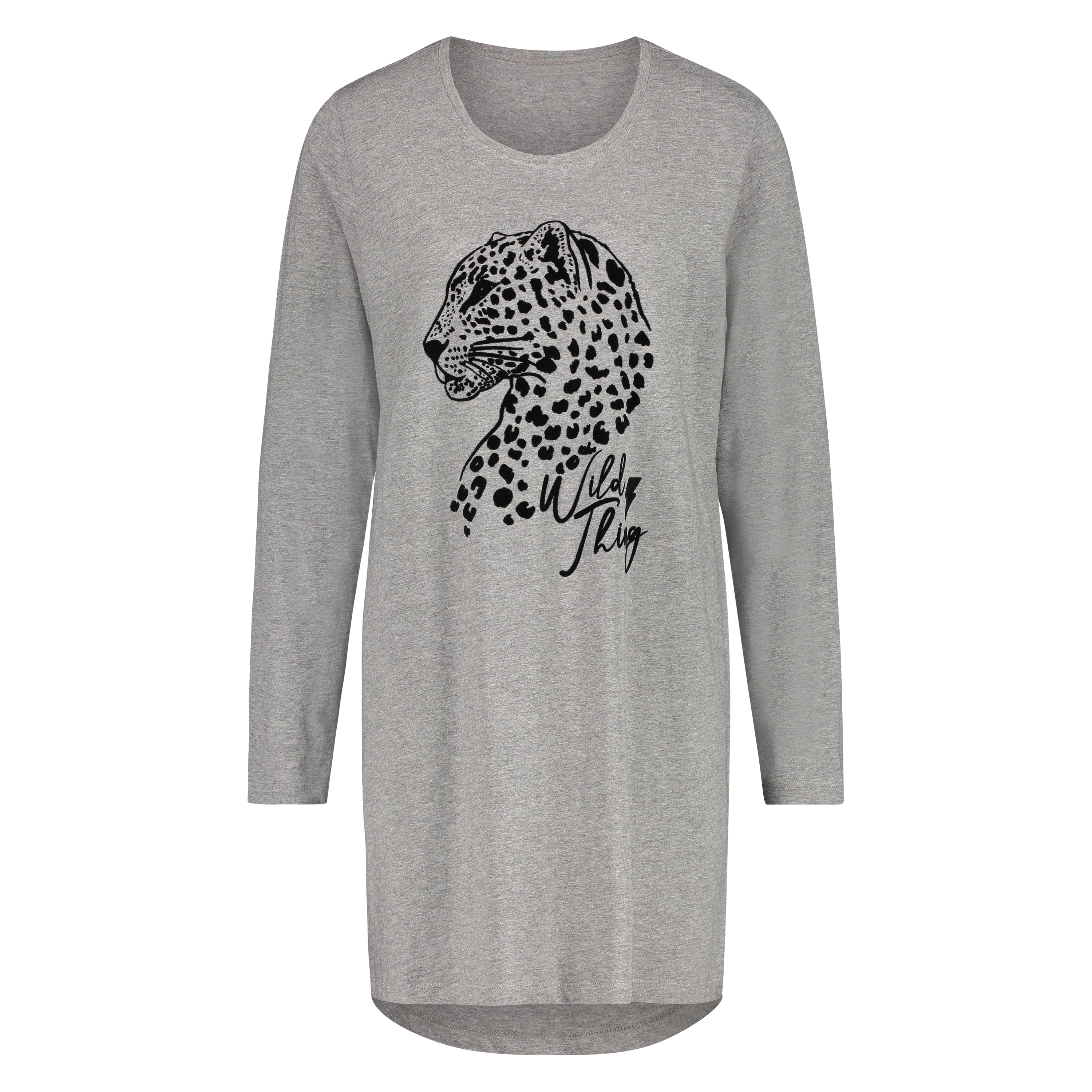 Nattlinne med rund halsringning, Gr&aring;, main