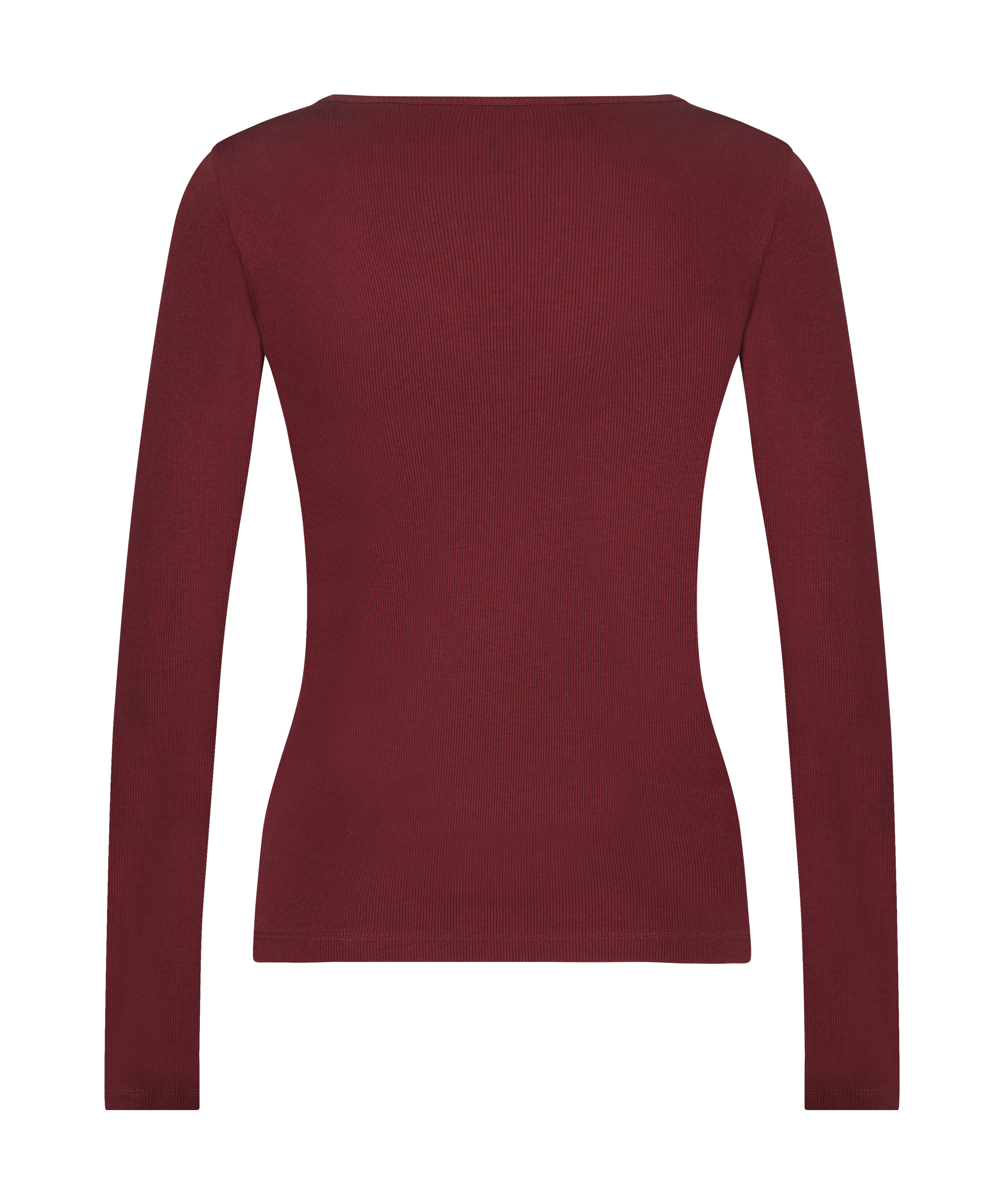 Topp med V-hals och longsleeve, Lila, main