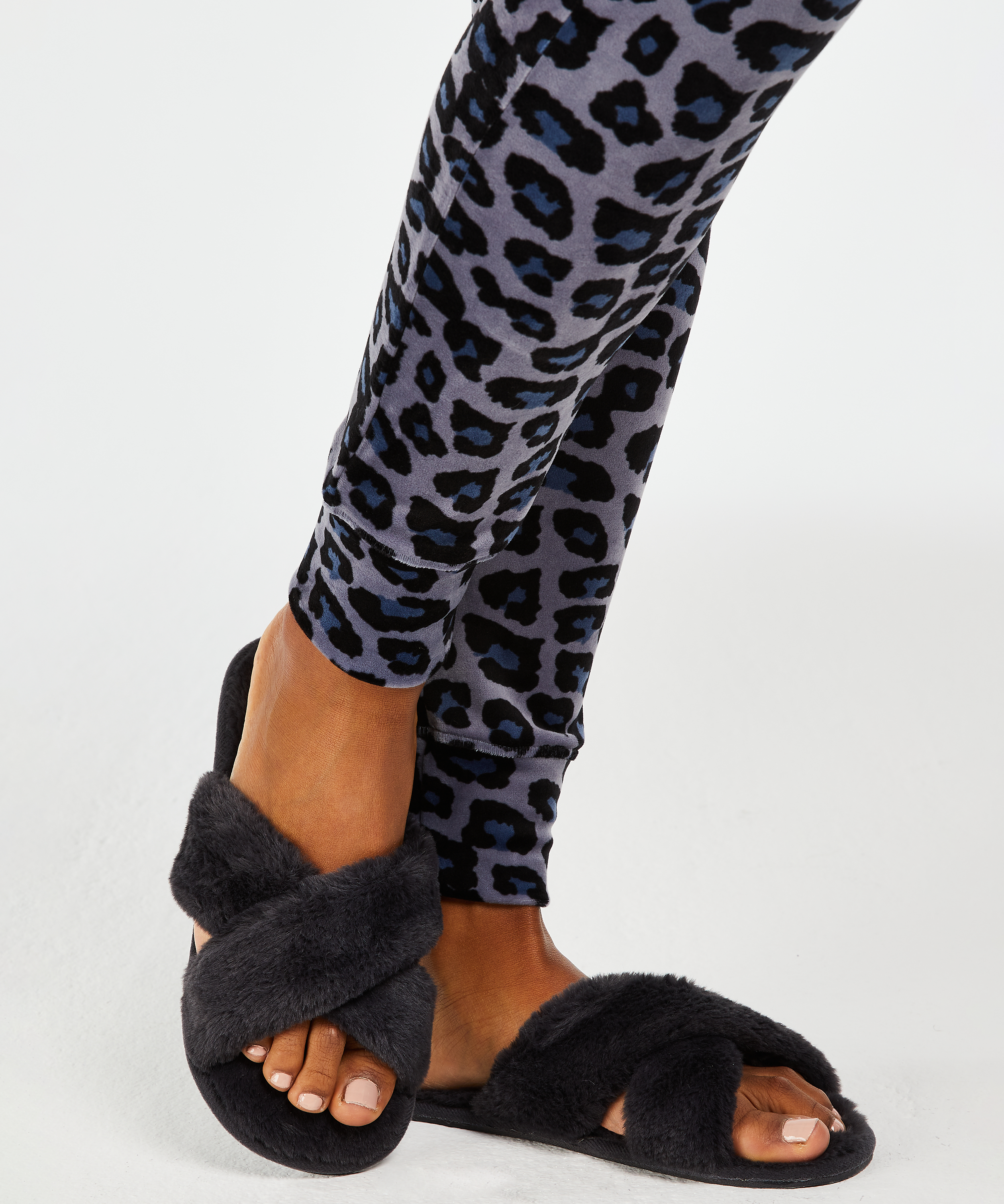 Cross Straps Indoor Sandal, Grå, main