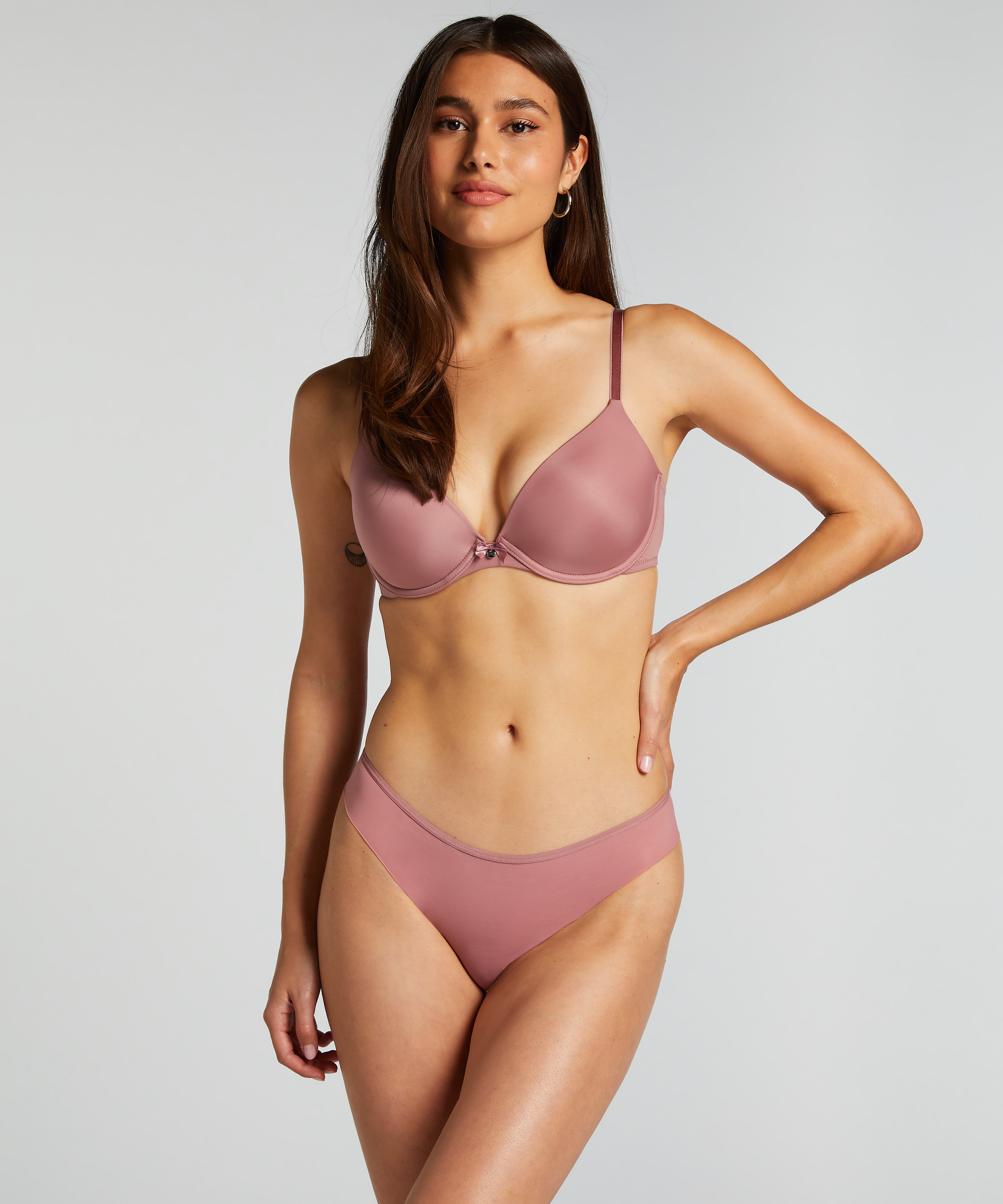 Brazilian-trosa Invisible Lace Back, Rosa, main