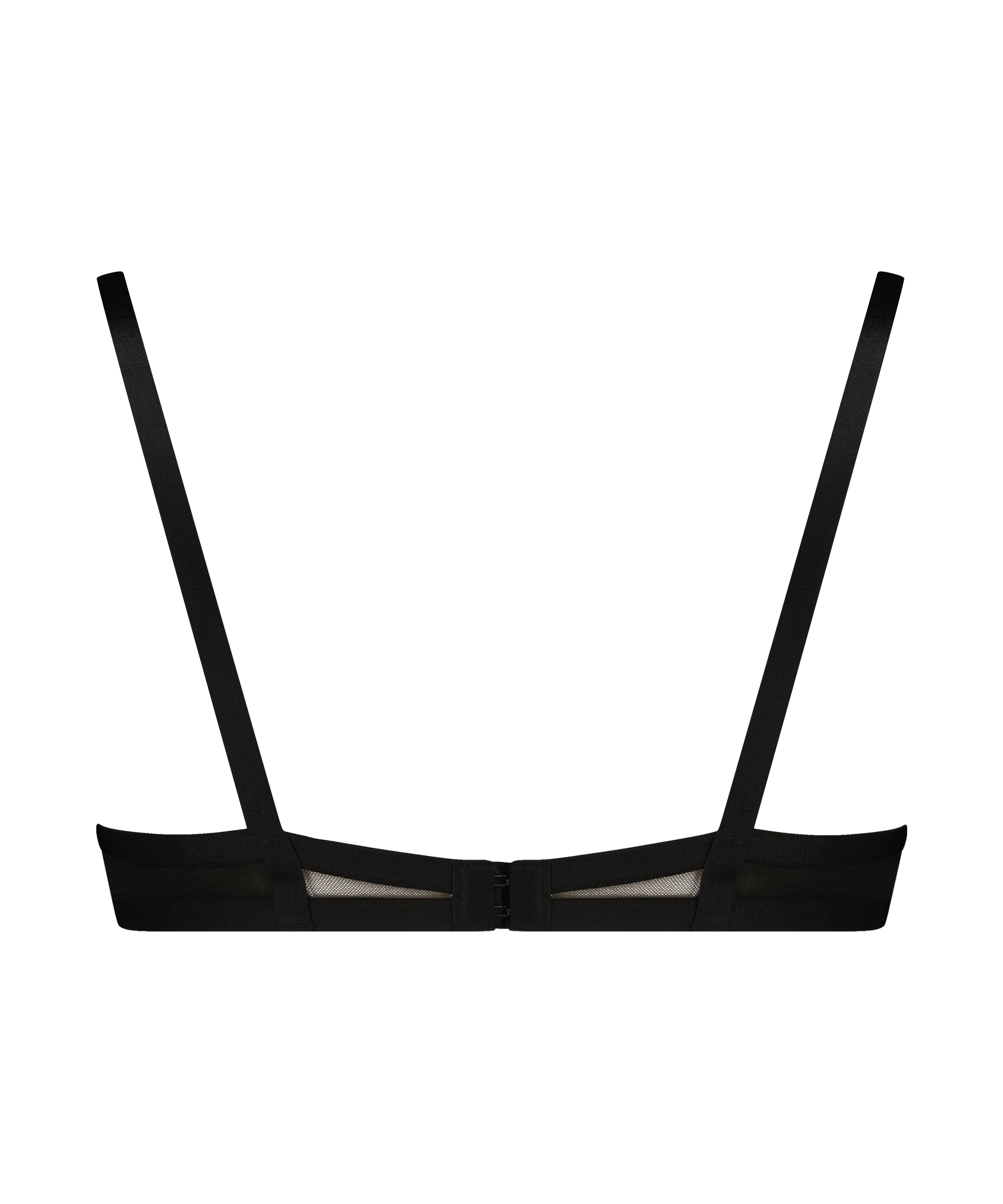 Formpressad bygel-bh med halvt vadderad kupa Seductress, Svart, main