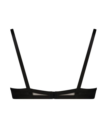 Formpressad bygel-bh med halvt vadderad kupa Seductress, Svart