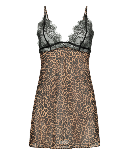 Holly underklänning av chiffong, Svart