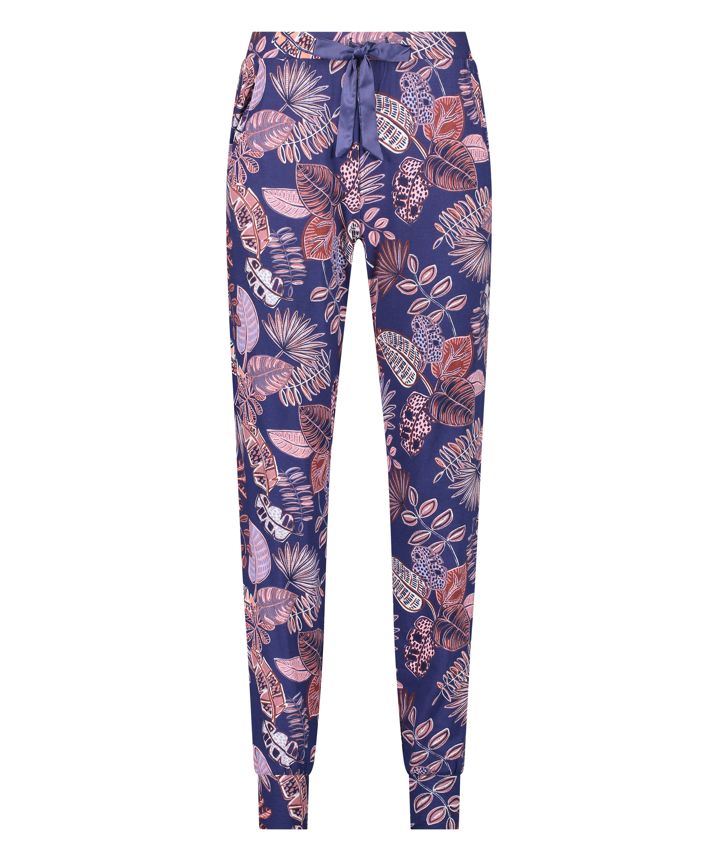 Petite Pyjamasbyxor i jersey, bl&aring;, main