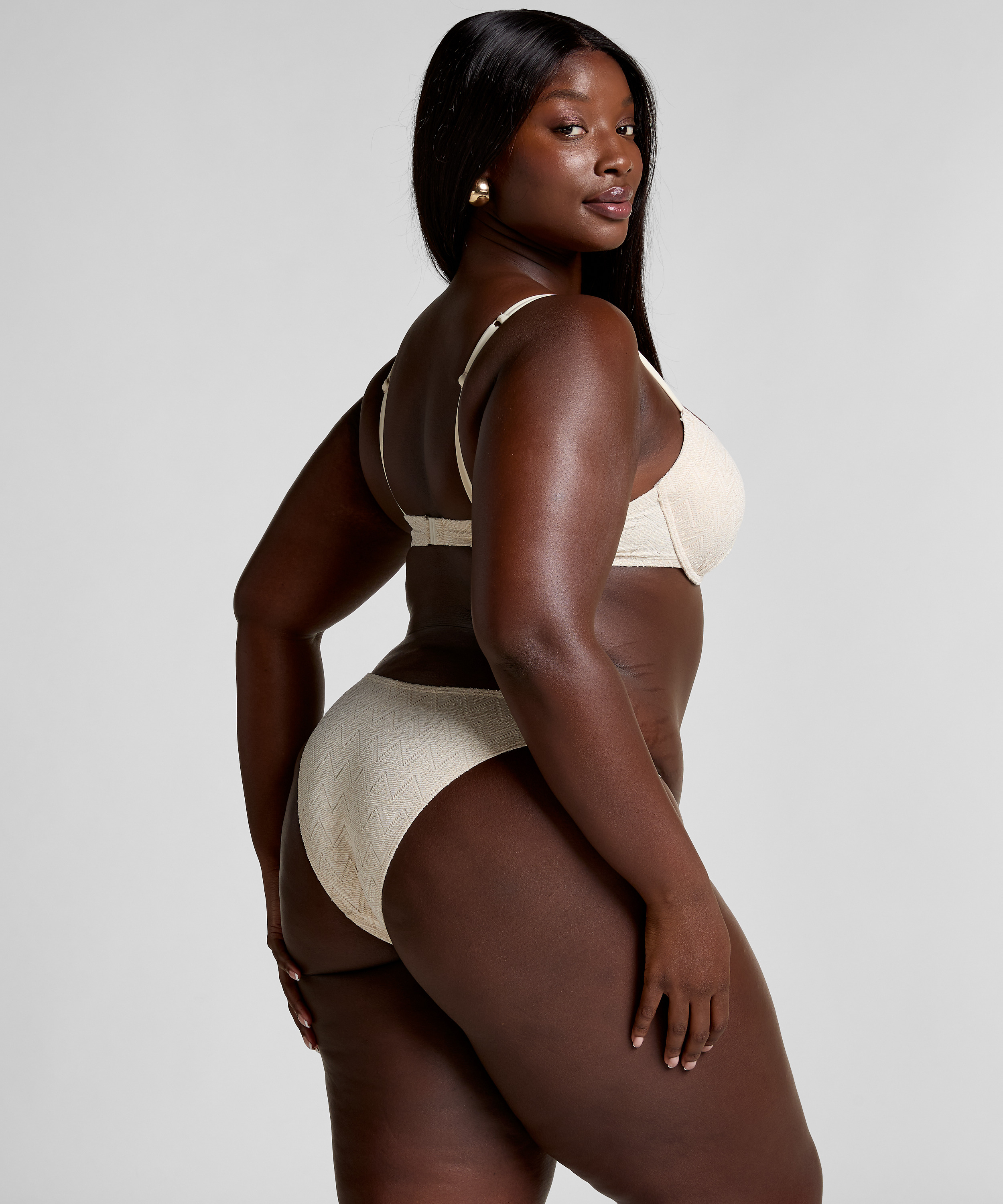 Bikiniunderdel Crochet, Vit, main