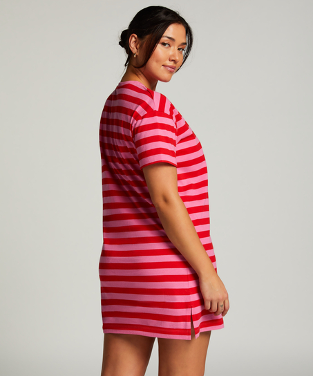 Nattskjorta med rund hals, Rosa