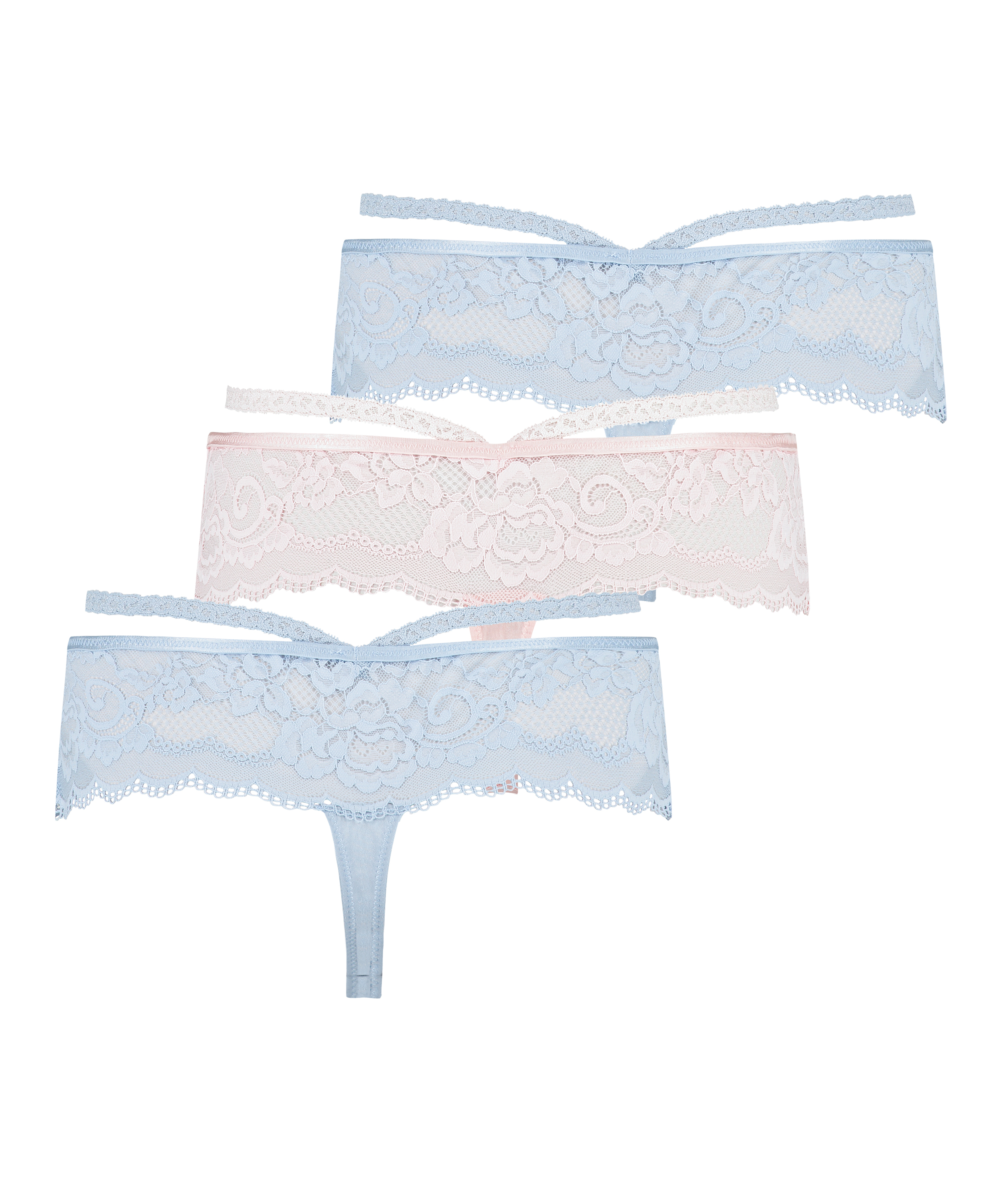 Quinn string-boxershorts 3-pack, blå, main