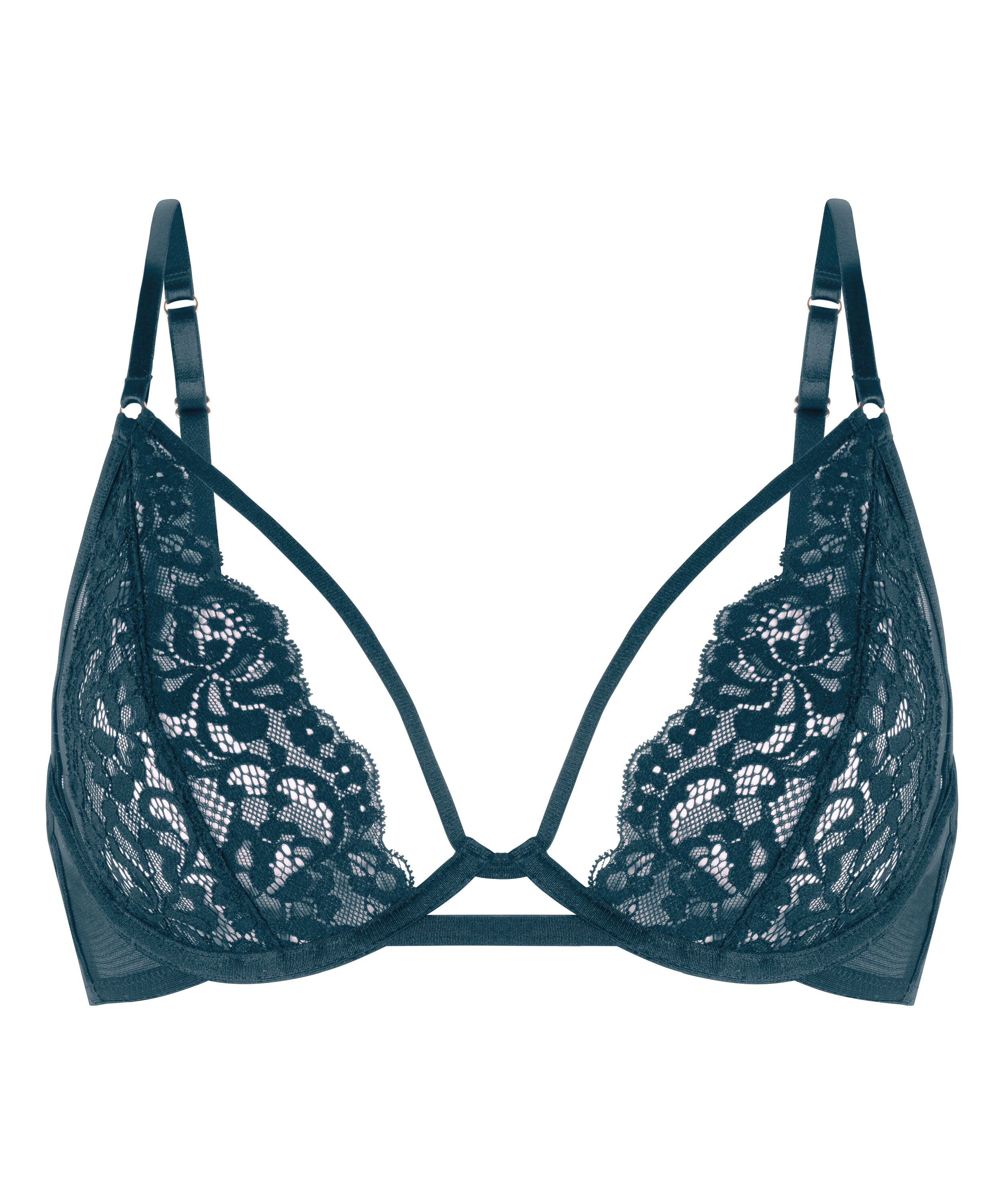 Icke-formpressad BH med bygel Cinnamon, Bl&aring;