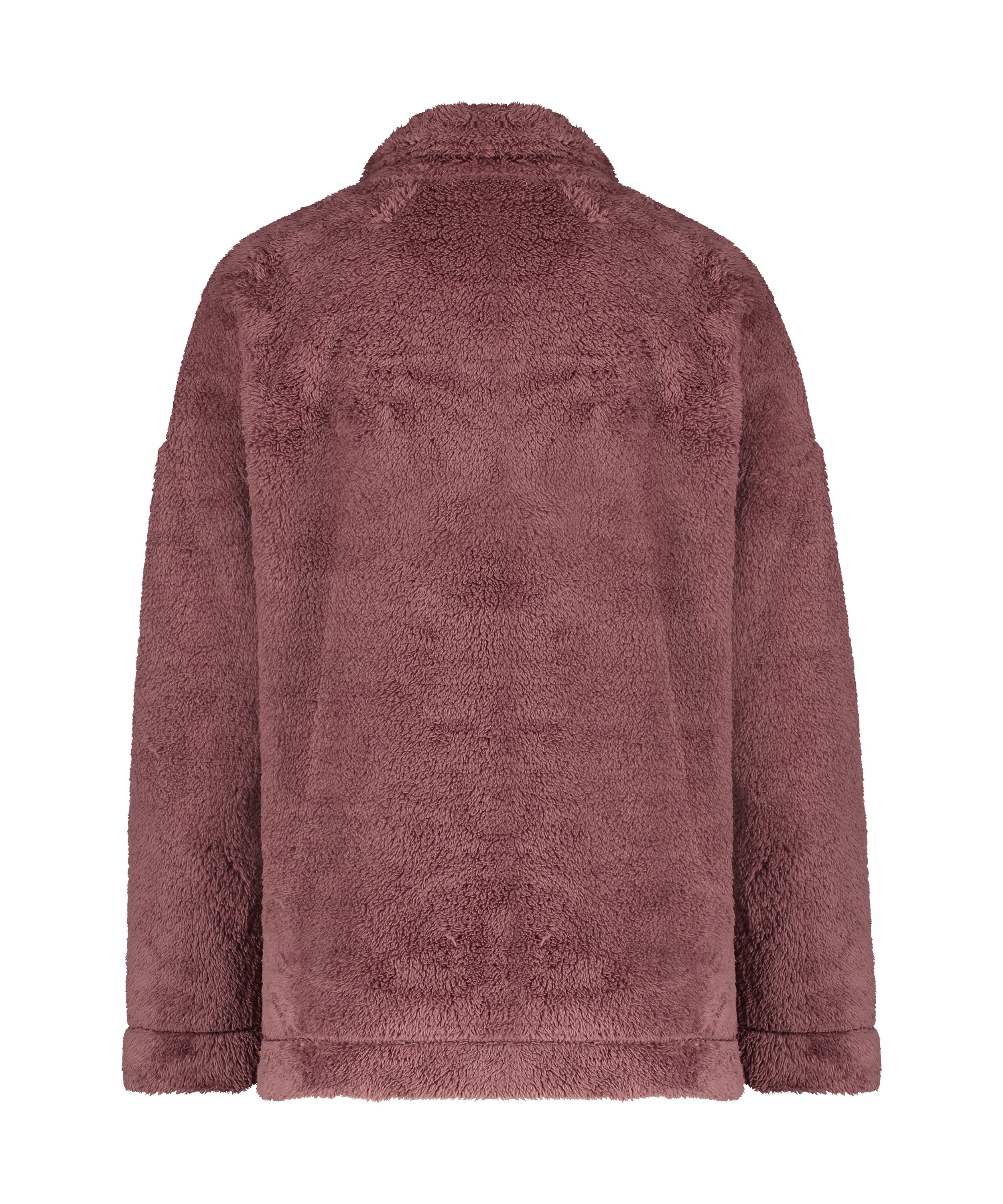Mysig topp i fleece, Lila, main