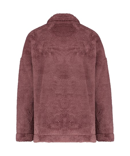 Mysig topp i fleece, Lila